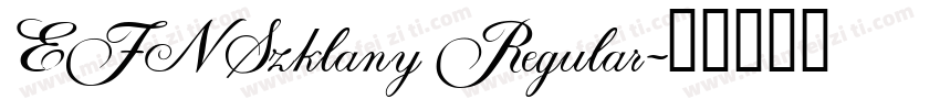 EFN Szklany Regular字体转换